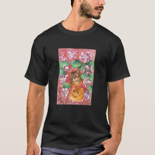 T-shirt Violet et chats, Louis Wain