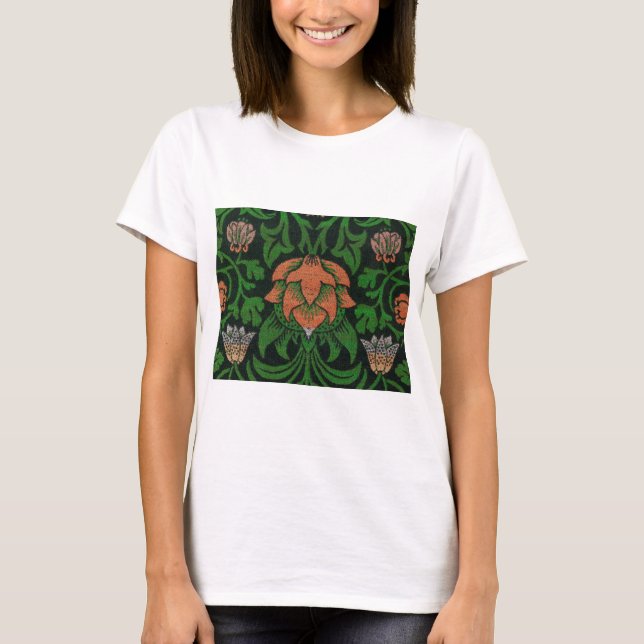 T-shirt Violet et Columbine, William Morris (Devant)