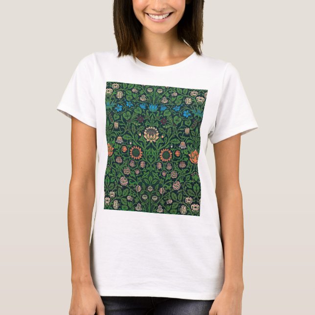 T-shirt Violet et Columbine, William Morris (Devant)
