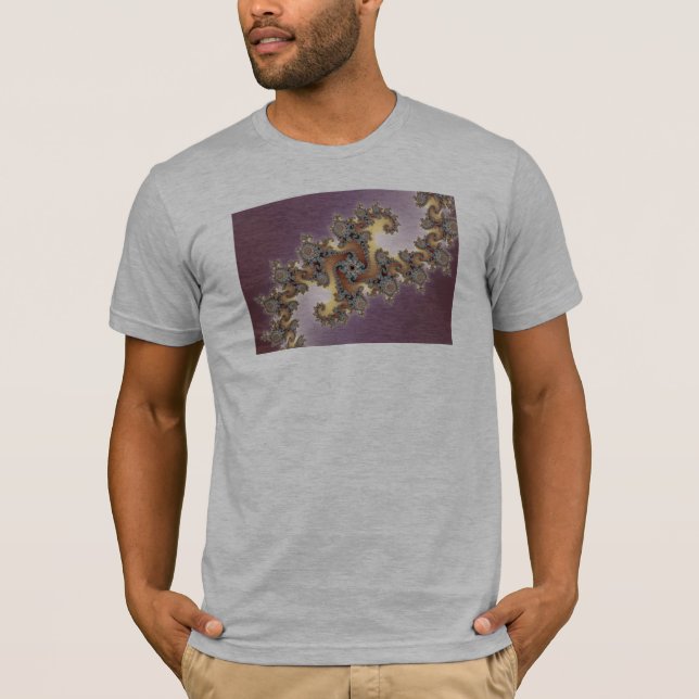T-shirt Violet - Fractal (Devant)