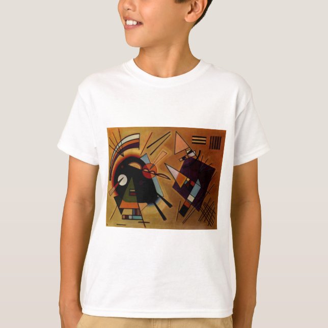 T-shirt Violet noir Kandinsky (Devant)