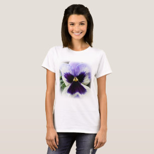 T-shirt violet profond sur blanc