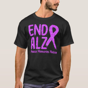 T-shirt Violet Ruban Alzheimer Sensibilisation Fin Alz Sou