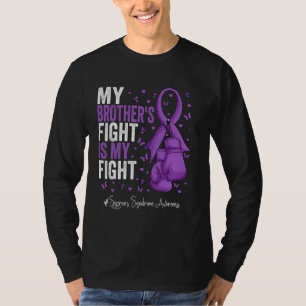 T-shirt Violet Ruban Frère Sjogren Sensibilisation au synd