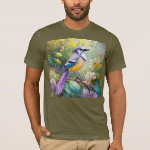 T-shirt Violet Tufted Jay Imaginaire Bird