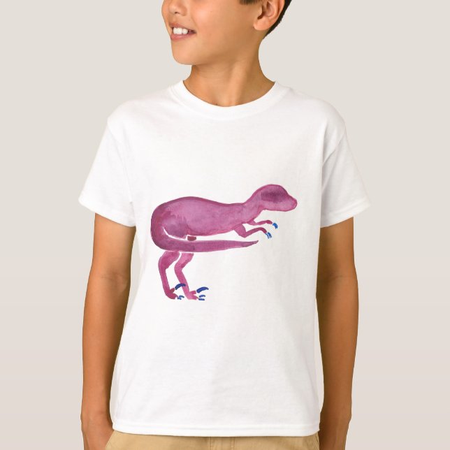 T-shirt Violet Velociraptor (Devant)