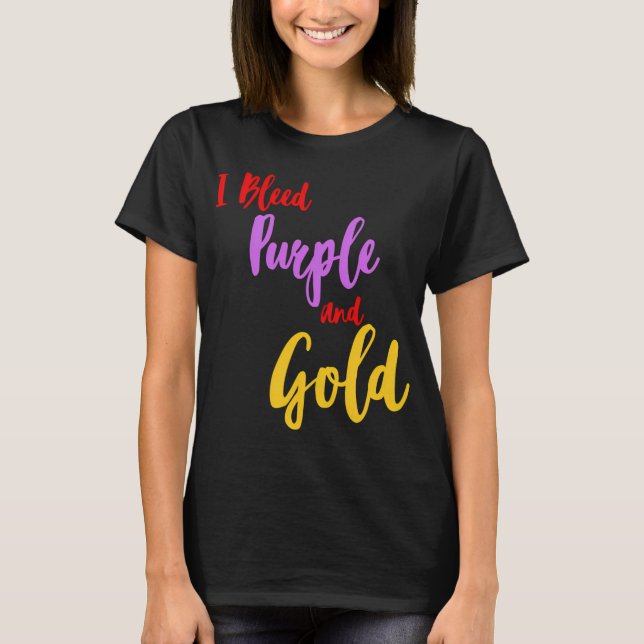 T-shirt Violette et Or Inconditionnels (Devant)
