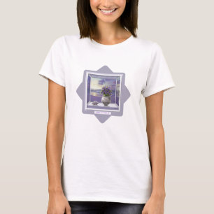 T-shirt violettes dans un bocal de lune
