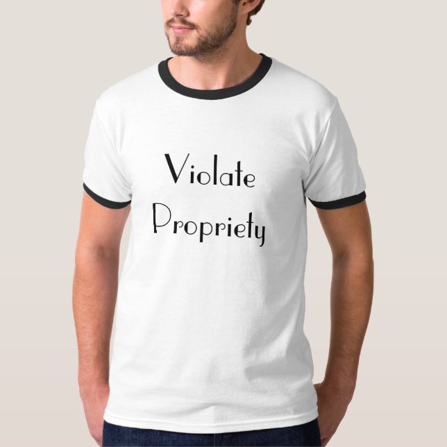 T-shirt Violez la convenance (Devant)
