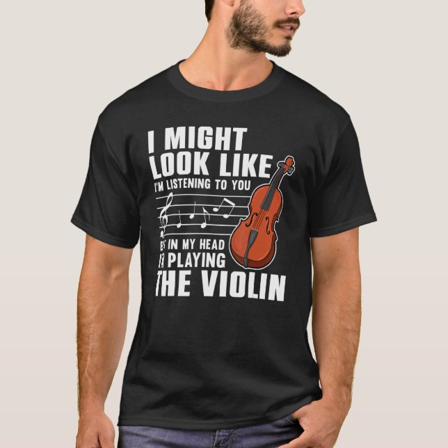T-shirt Violin  For Men Women Violinist Violin Player 3 (Devant)