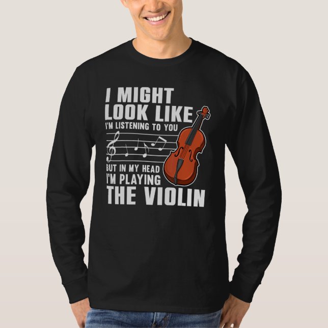 T-shirt Violin  For Men Women Violinist Violin Player 3 (Devant)