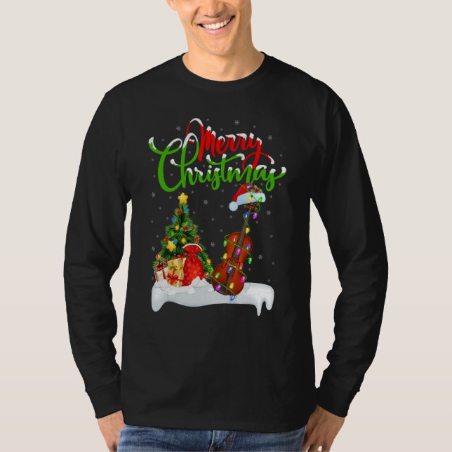 T-shirt Violin Music   Xmas Decorations Santa Violin Chris (Devant)