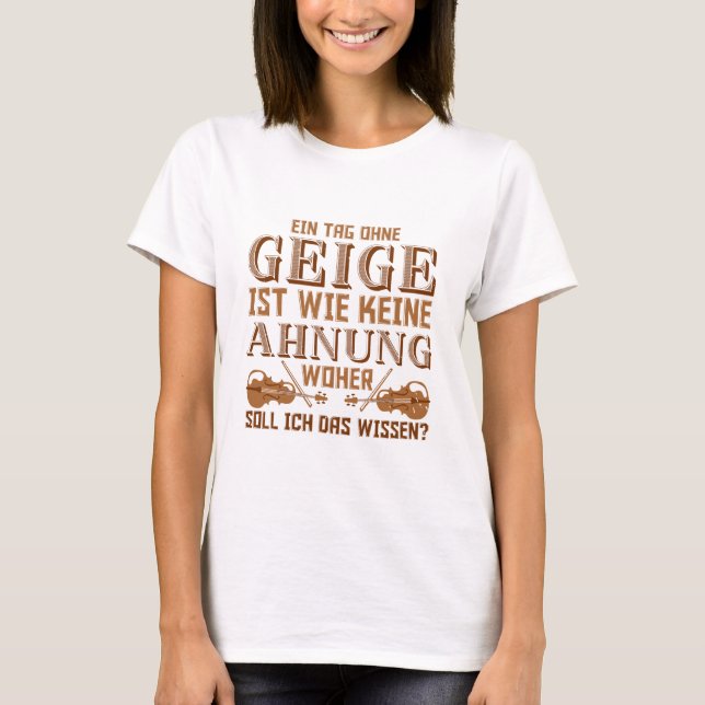 T-shirt violin violin player (Devant)
