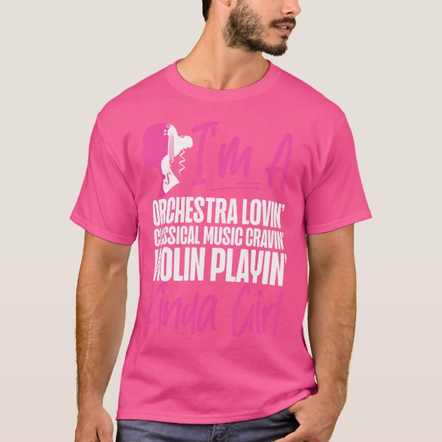 T-shirt Violin Violinist Girl I'M A Orchestra Lovin' Class (Devant)