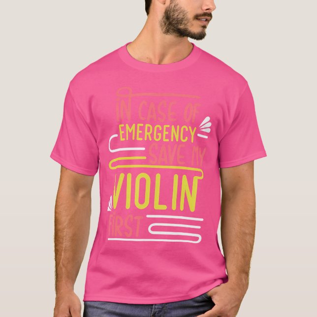 T-shirt Violinist Musician Orchestra Instrument Violin (Devant)