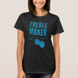 T-shirt Violiniste Mignon Pour Hommes Femmes Violon Musiq