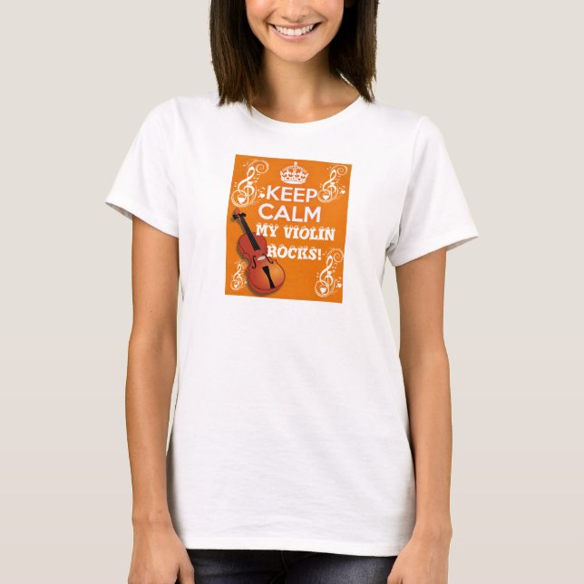 T-shirt Violiniste Rocks_ (Devant)