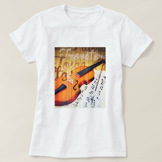 T-shirt Violon (Design devant)