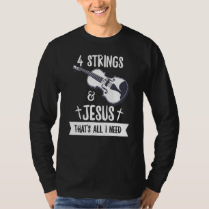 T-shirt Violon Aux Instruments Pour Un Joueur De Violon