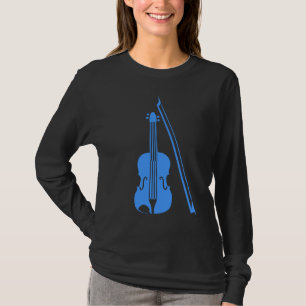 T-shirt Violon - Bleu bébé