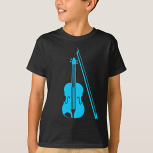 T-shirt Violon - Bleu ciel