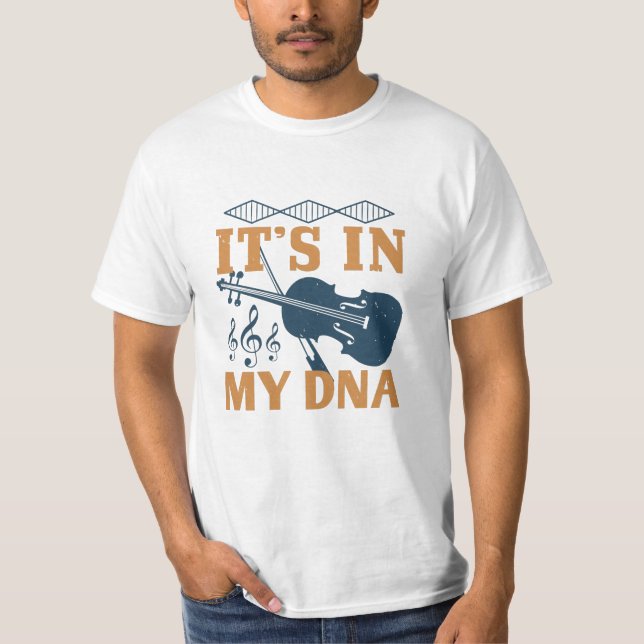 T-shirt Violon - C'est dans mon ADN (Devant)