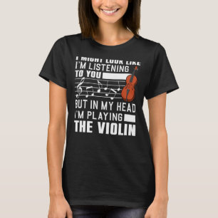 T-shirt Violon cool Pour Hommes Joueuse Violoniste Viola C