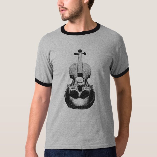 T-shirt Violon de crâne (Devant)