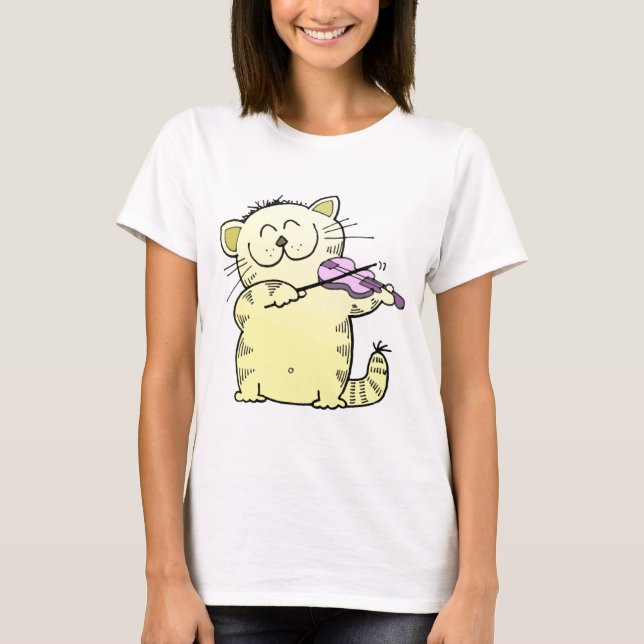 T-shirt Violon de jeu de Kitty (Devant)