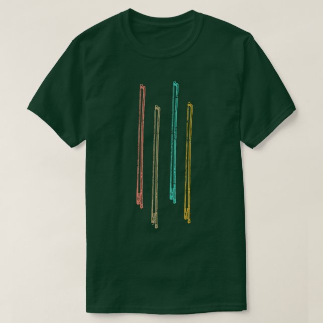 T-shirt Violon de violon rétro (Design devant)