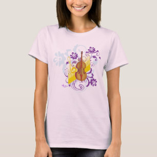 T-shirt Violon floral torse Bella Débardeur de muscle fleu