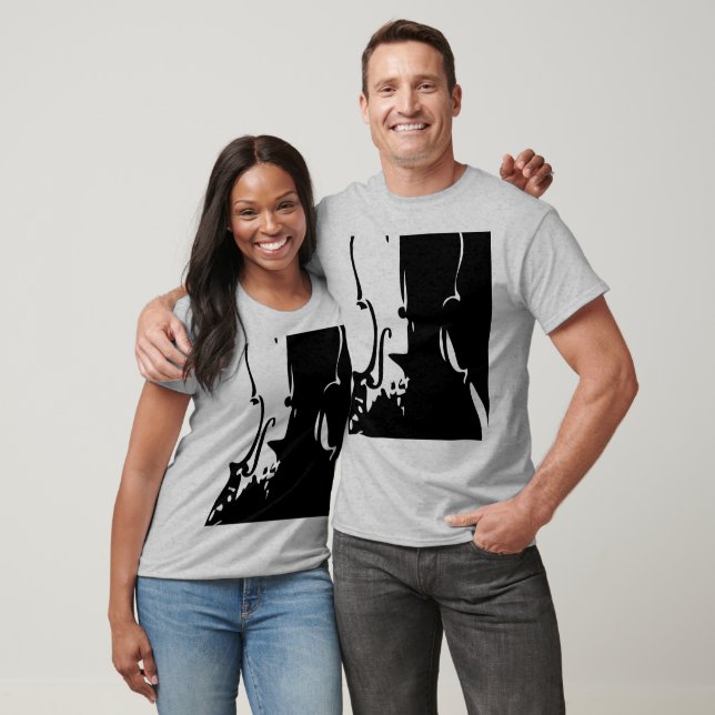 T-shirt Violon géant LS Raglan (Unisexe)