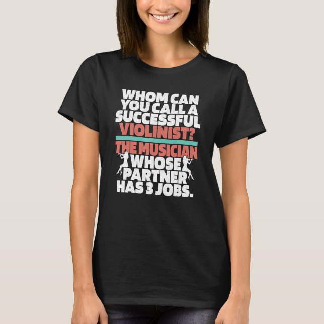T-shirt Violon Hilariant Fiddler Fiddle Violinist (Devant)