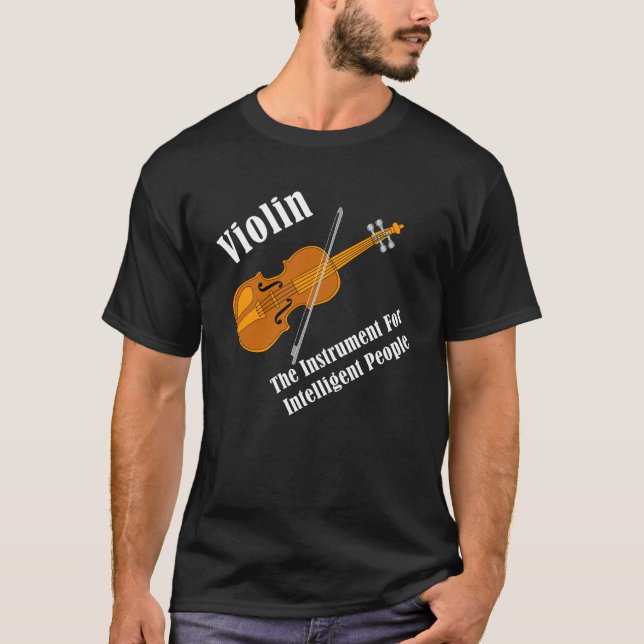 T-shirt Violon intelligent (Devant)