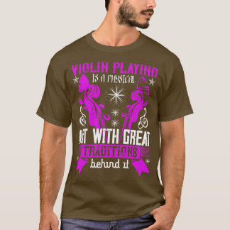 T-shirt Violon Jouer Est L'Art Physique