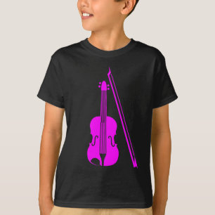 T-shirt Violon - magenta