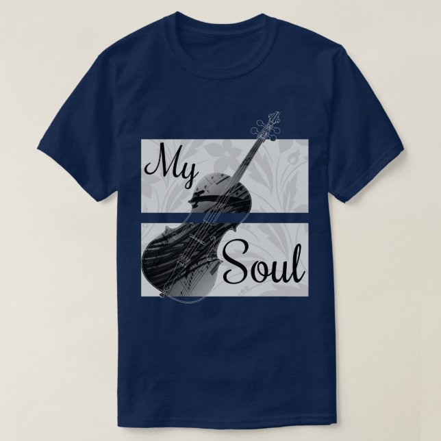 T-shirt Violon Mon âme (Design devant)
