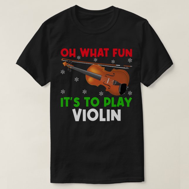 T-shirt Violon Musique Amour Oh Quel Amusement C'est de jo (Design devant)