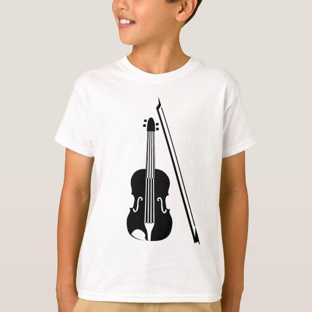 T-shirt Violon - Noir (Devant)