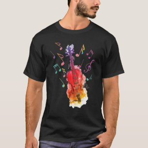 T-shirt Violon Pour Hommes Femmes Violoniste Joueuse Violo