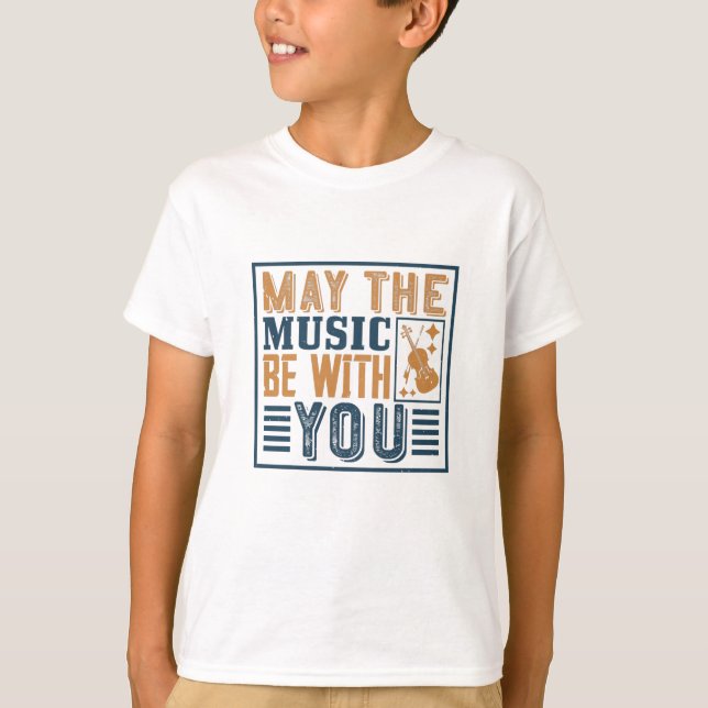 T-shirt Violon - Que la musique soit avec vous (Devant)