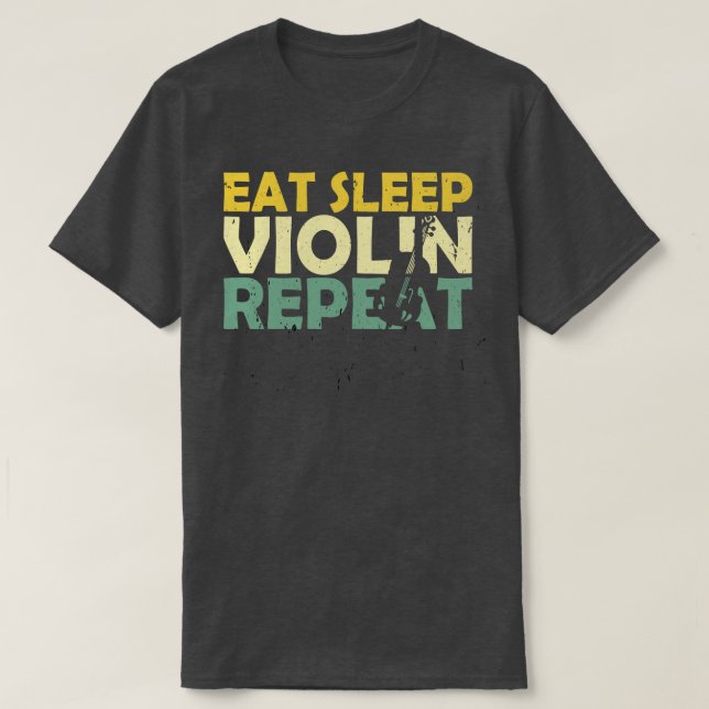 T-shirt Violon rétro 2 (Design devant)
