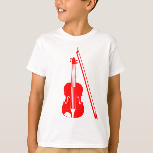 T-shirt Violon - rouge