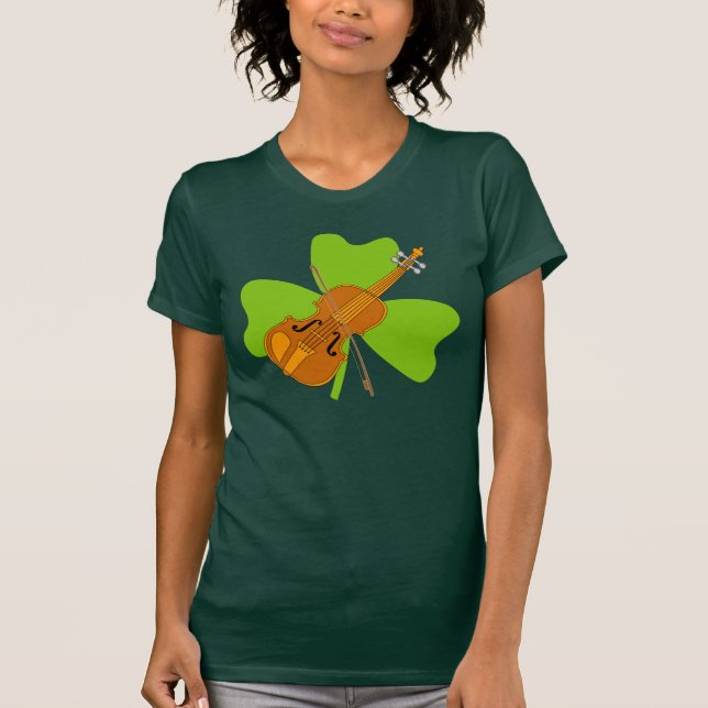 T-shirt Violon shamrock (Devant)