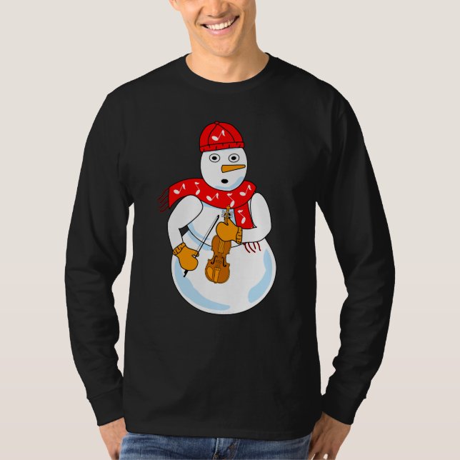 T-shirt Violon Snowman (Devant)