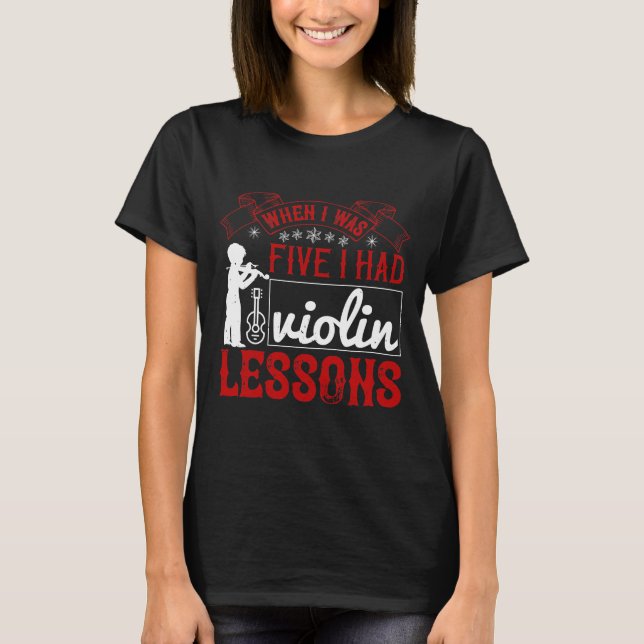 T-shirt Violon violoniste don (Devant)