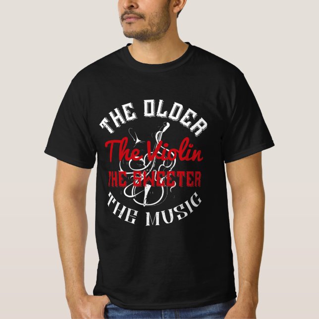 T-shirt Violon violoniste don (Devant)