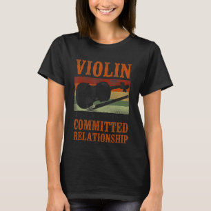 T-shirt Violon Violoniste Vintage Retro Je ne suis pas acc