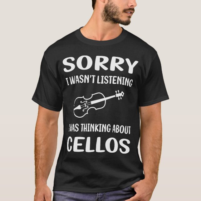 T-shirt Violoncelle de non-auditeur (Devant)