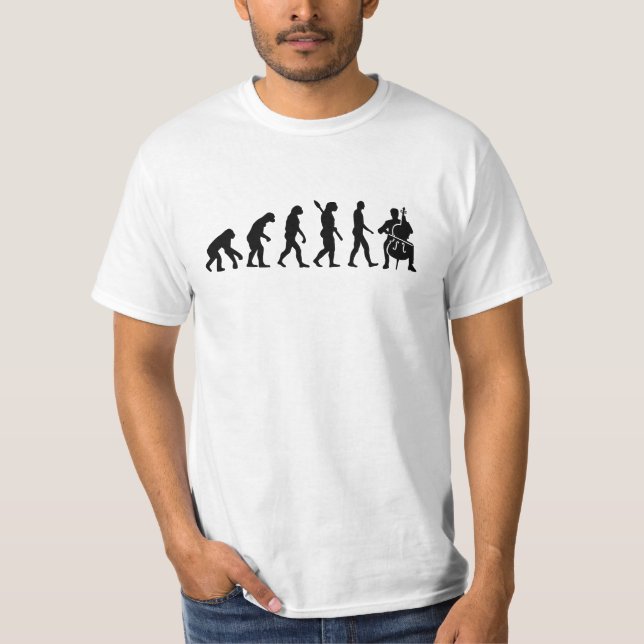 T-shirt Violoncelle d'évolution (Devant)